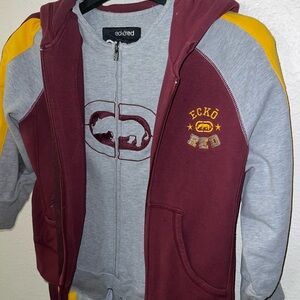 Vintage Ecko Red 2-Piece Set – Jumpsuit + Zip Hoodie – USC Colors – 2003 –